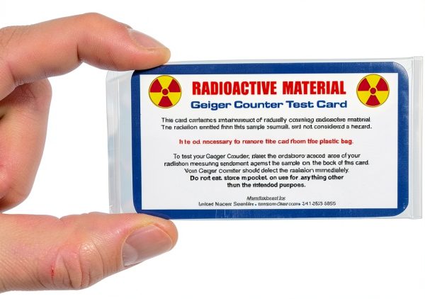 United Nuclear Geiger Counter Test Card Radiation Detection-0