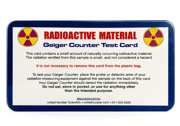 United Nuclear Geiger Counter Test Card Radiation Detection-4
