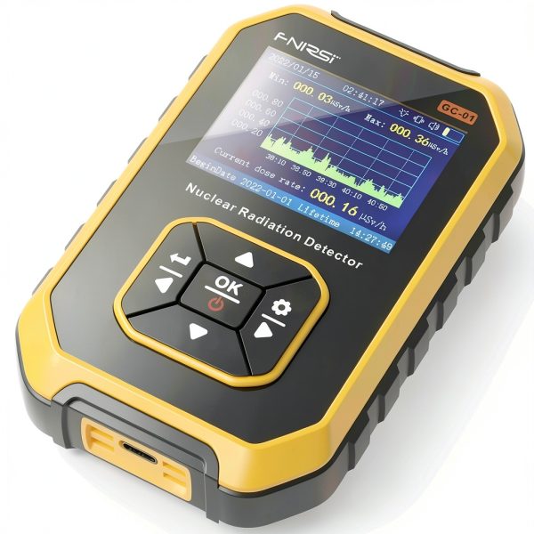 VQP Geiger Counter Radiation Detector Rechargeable LCD-6