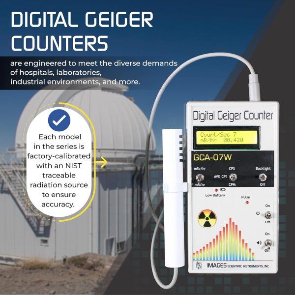 Images SI Geiger Counter Nuclear Radiation Detector Handheld-6