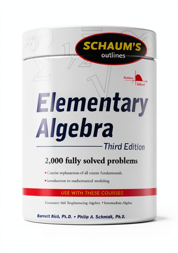 Schaums Outlines Elementary Algebra Study Guide 3rd Edition-0