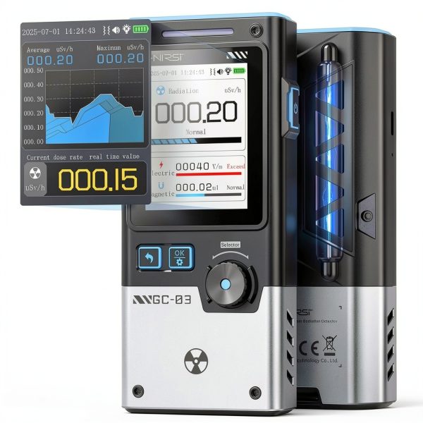FNIRSI GC-03 Radiation Detector Nuclear EMF Monitor 3-in-1-0