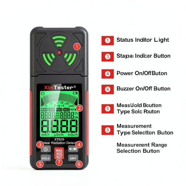 Xin Tester Geiger Counter Nuclear Radiation Detector XT629-5