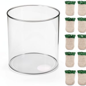 LVACODV Camping Lantern Accessories Glass Globe Mantles-0