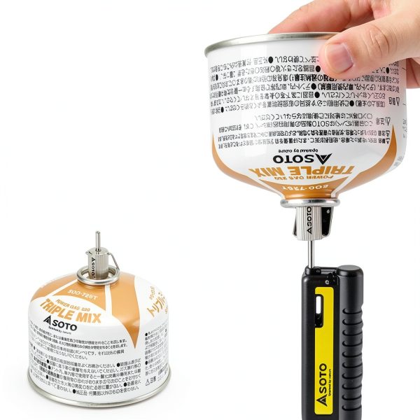 SOTO Butane Refill Adapter Silver Alloy Steel-4