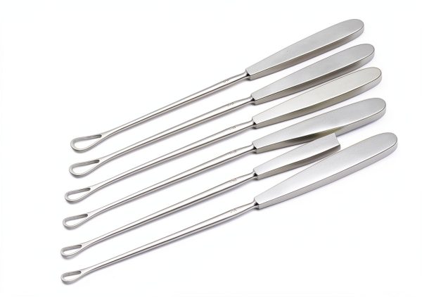 6pcs Set of Sims Curettes 11" (27.9cm), Sharp Blade Instruments Sizes 0, 1, 2, 3, 4, and 5-1