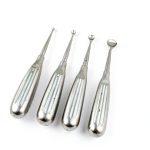 DDP 4 Spratt BRUN Bone Curette Stainless Steel Set Sizes 000 1 4 6-0