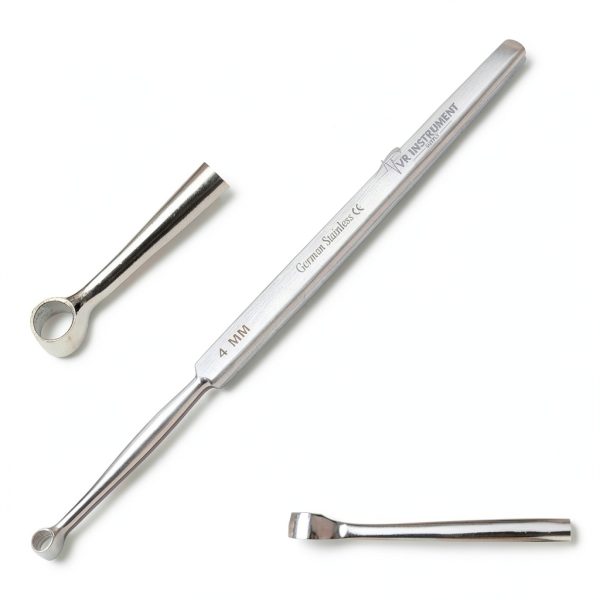 Fox Dermal Curettes 4 mm X L 5.5" Surgical Curette VR Instruments-1